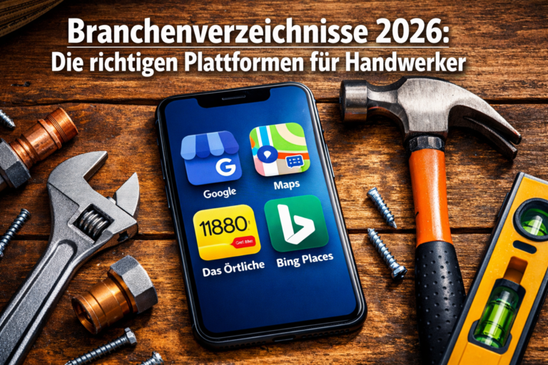 Branchenverzeichnisse 2026: Welche Plattformen Handwerker jetzt priorisieren sollten