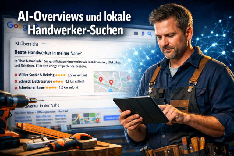AI-Overviews und lokale Handwerker-Suchen: Wie Ihr Betrieb in Googles KI-Zusammenfassungen sichtbar bleibt