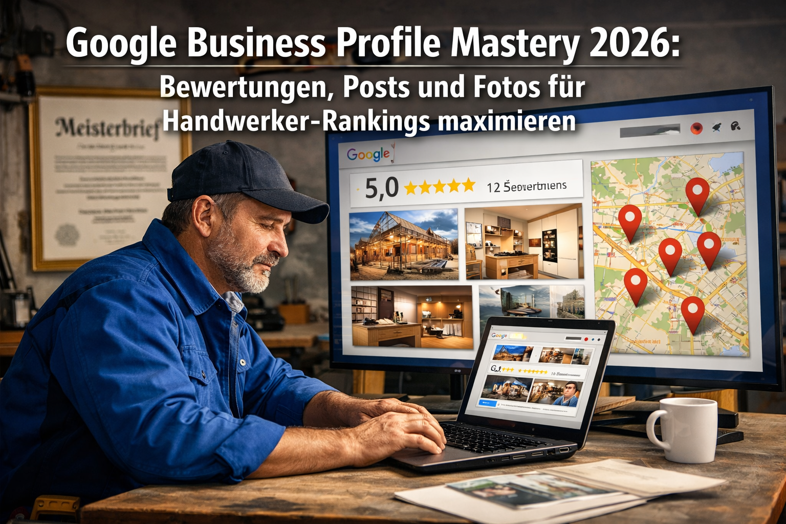 Google Business Profile Mastery 2026: Bewertungen, Posts und Fotos für Handwerker-Rankings maximieren