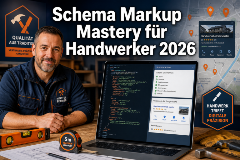 Schema Markup Mastery für Handwerker 2026: Lokale Rankings mit Structured Data wie LocalBusiness und ProfessionalService boosten