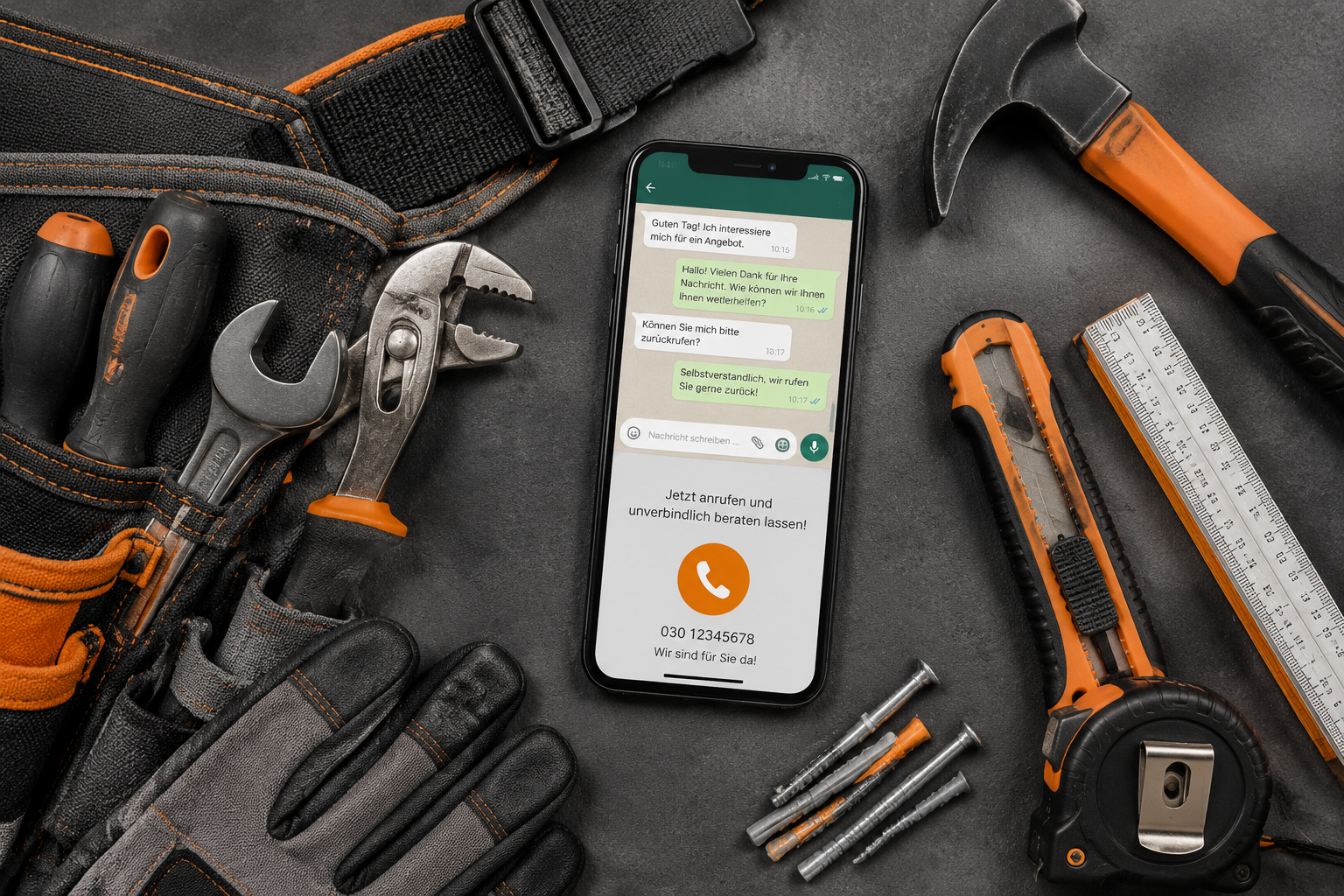 Click-to-Call und WhatsApp: Warum Kontaktbuttons auf Handwerker-Websites entscheidend sind