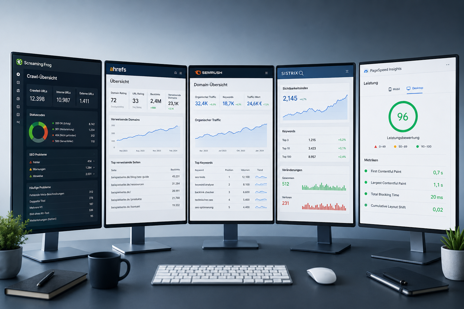 Die besten SEO-Analyse-Tools im Vergleich