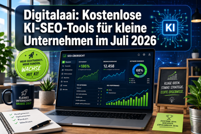 Digitalaai: Kostenlose KI-SEO-Tools für kleine Unternehmen im Juli 2026