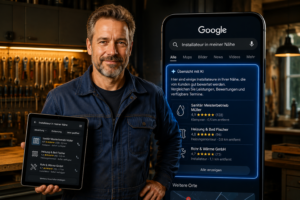 Google AI Overviews für Handwerker: Wie dein Betrieb in generativen Suchergebnissen sichtbar wird