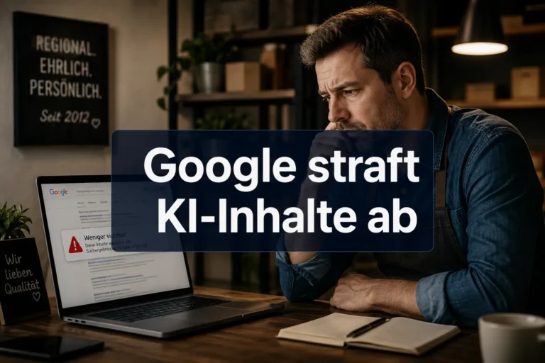 Google straft KI-generierte Inhalte ab: Was kleine Unternehmen jetzt wissen müssen
