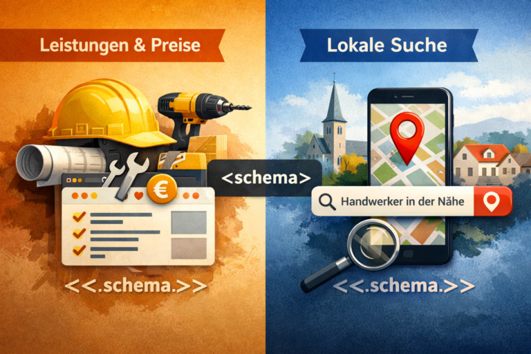 Handwerker-Website Schema Markup: So holst du dir Rich Snippets für Leistungen, Preise und lokale Suche