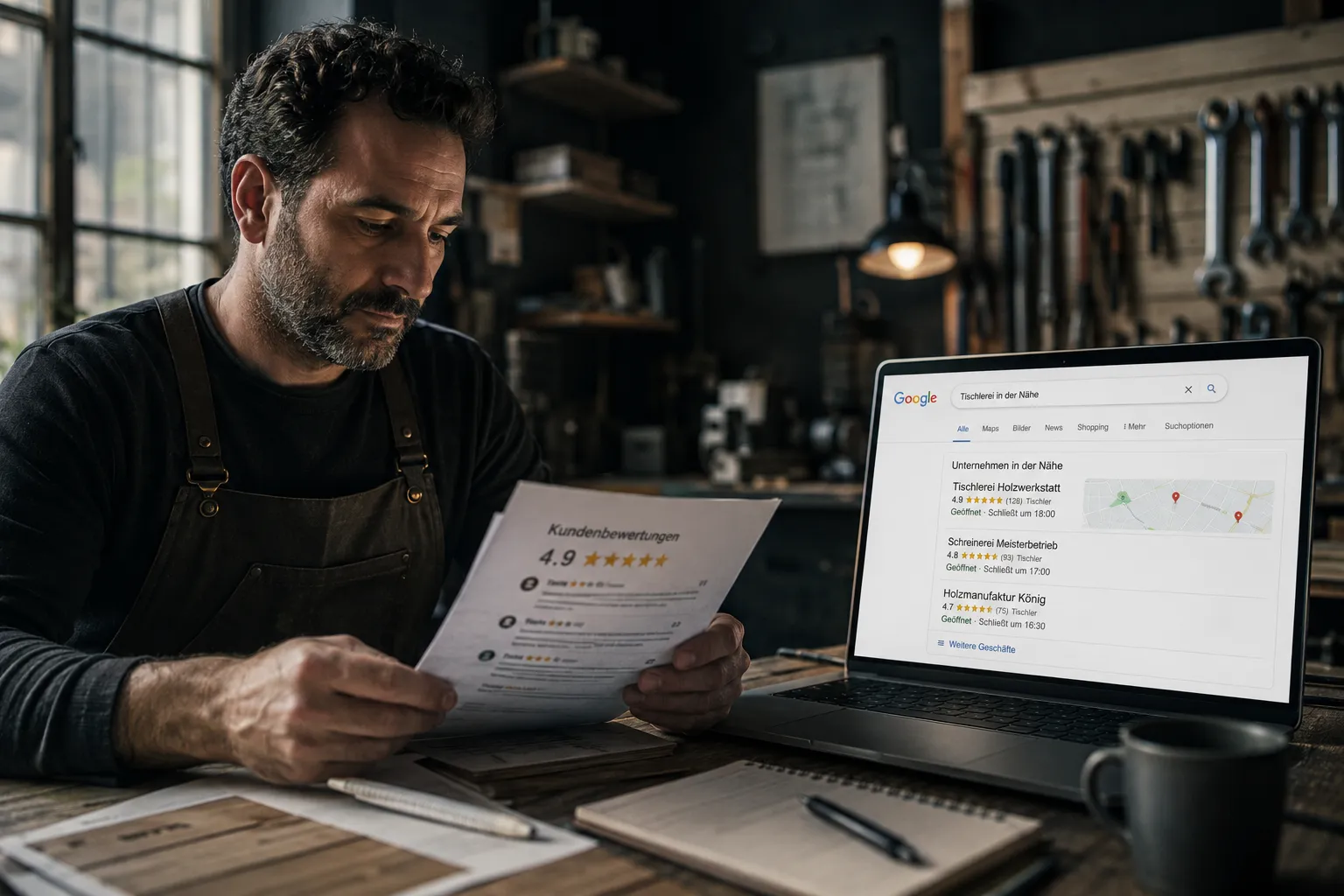 Kann man Bewertungen auch für lokale Keywords optimieren, und welche Plattformen nutzen Handwerker am besten?