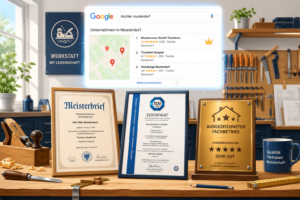 Lizenzen, Zertifikate und Auszeichnungen als SEO-Rankingfaktor: Vertrauenssignale für Handwerker optimieren