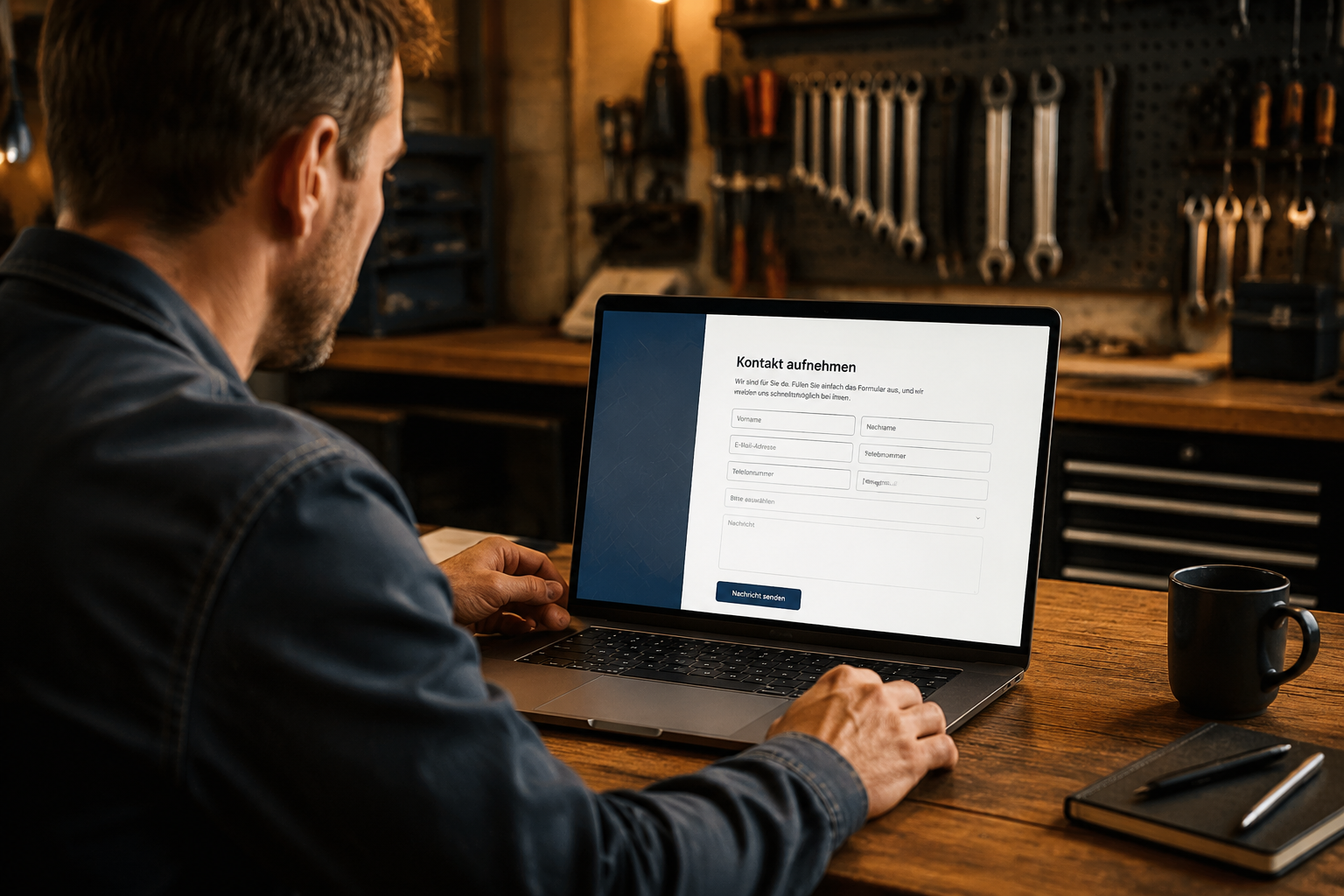 Handwerker-Website Kontaktformular Optimierung: Mehr Anfragen, weniger Abbrüche