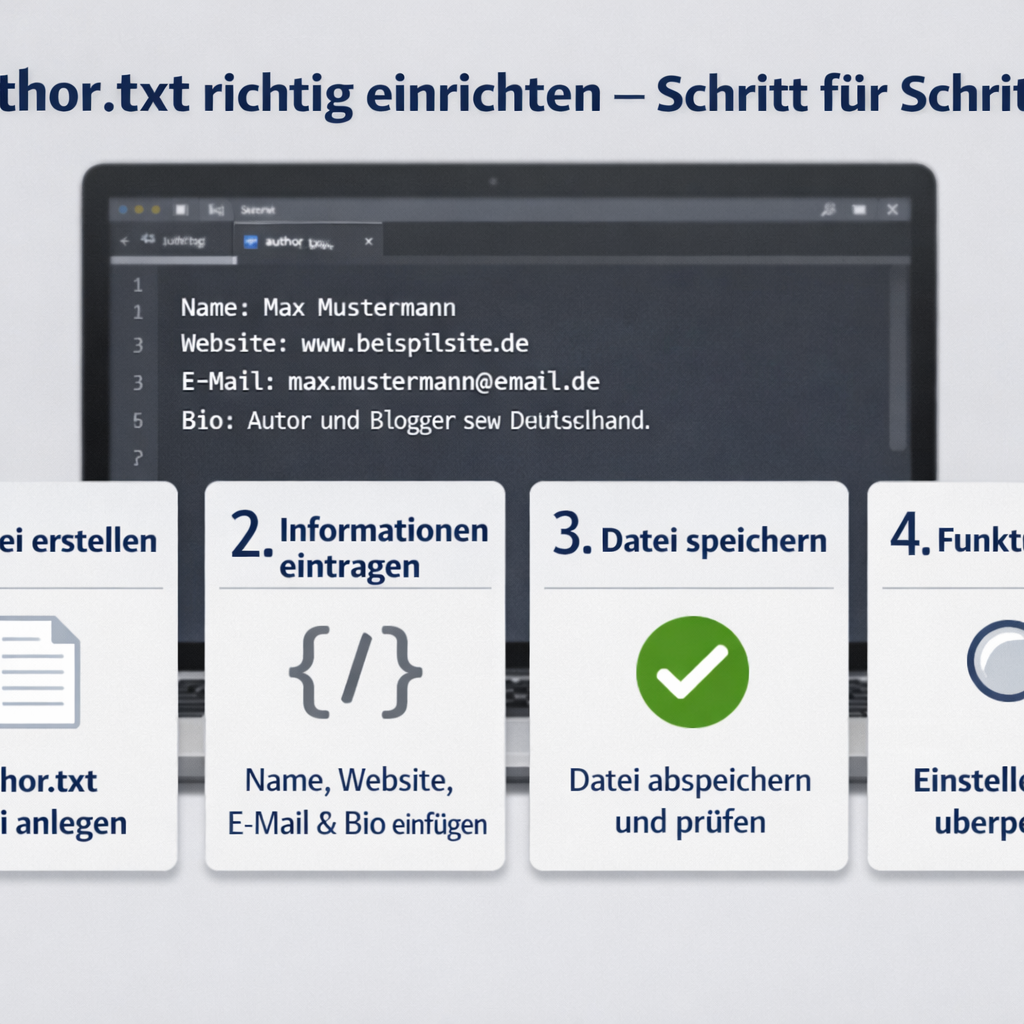 Wie beeinflusst Googles author.txt-Klarstellung meine Search-Rankings?