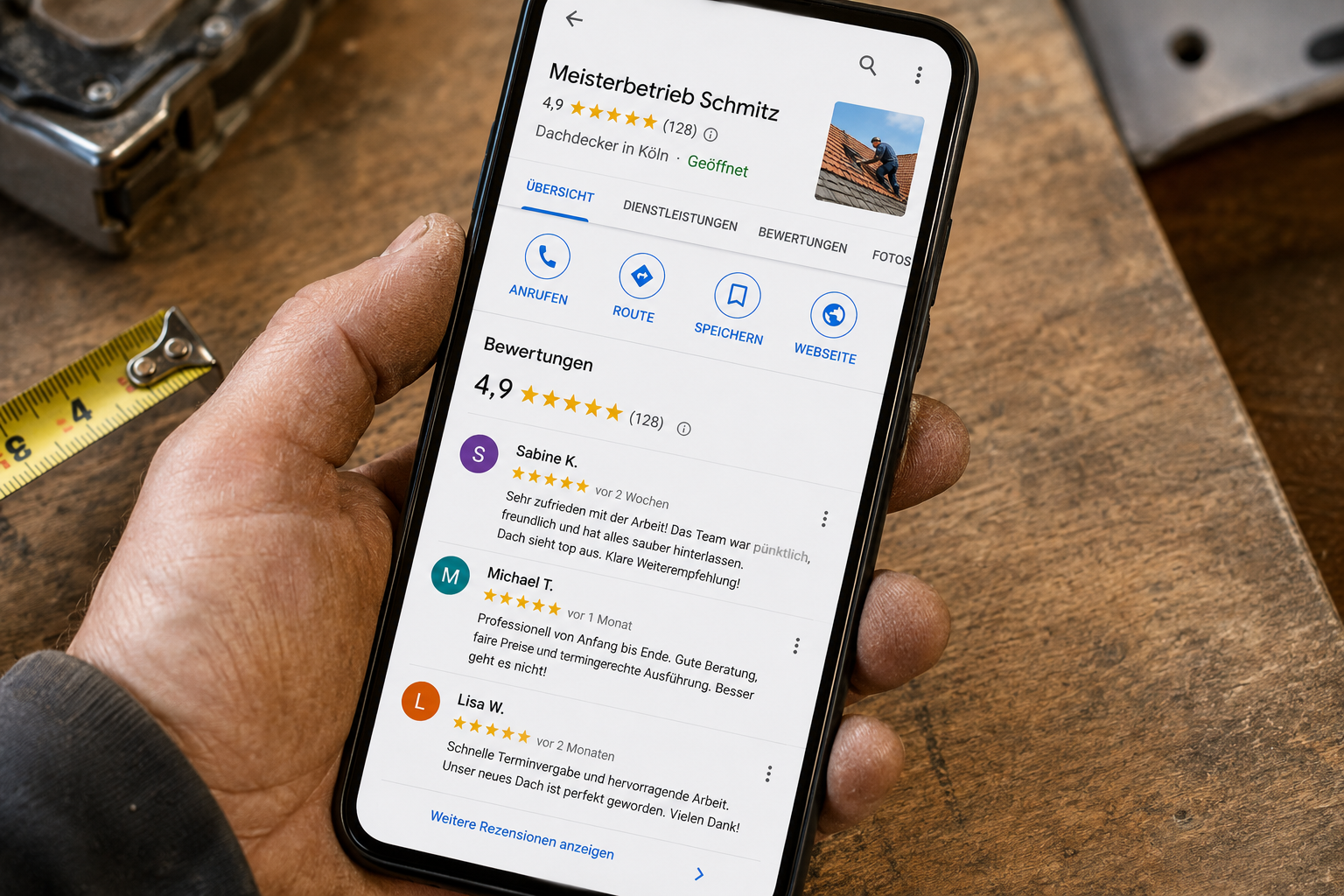 Wie Google-Bewertungen Ihr Ranking als Handwerker beeinflussen