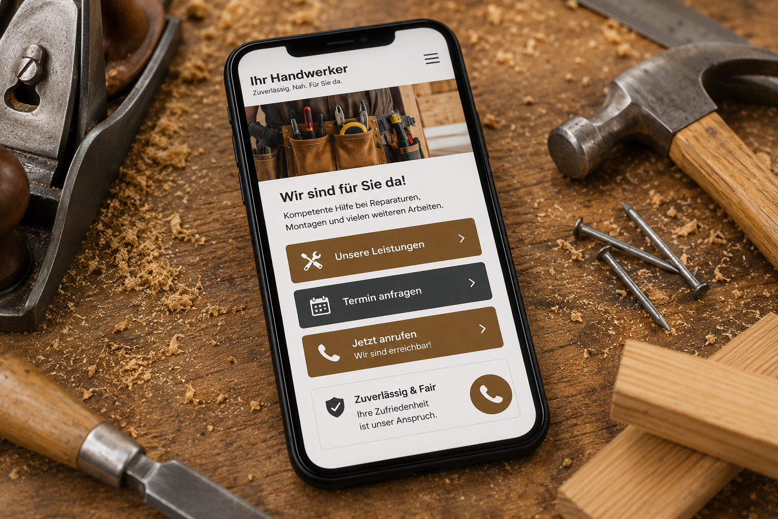 Wie viele Kunden suchen Handwerker auf dem Smartphone?