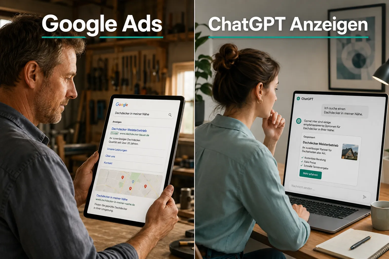 ChatGPT Anzeigen in Europa vs. Google Ads: Was ist besser für kleine Unternehmen?