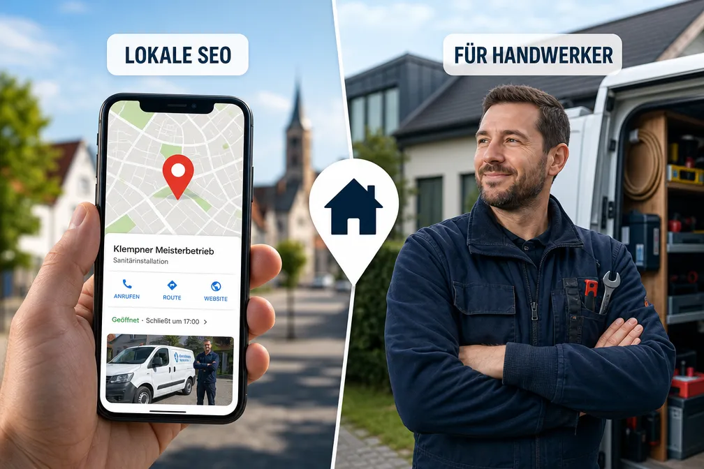 Editorial landscape image () for the article section "Was ist lokale SEO und warum ist sie für Handwerker wichtig?" about