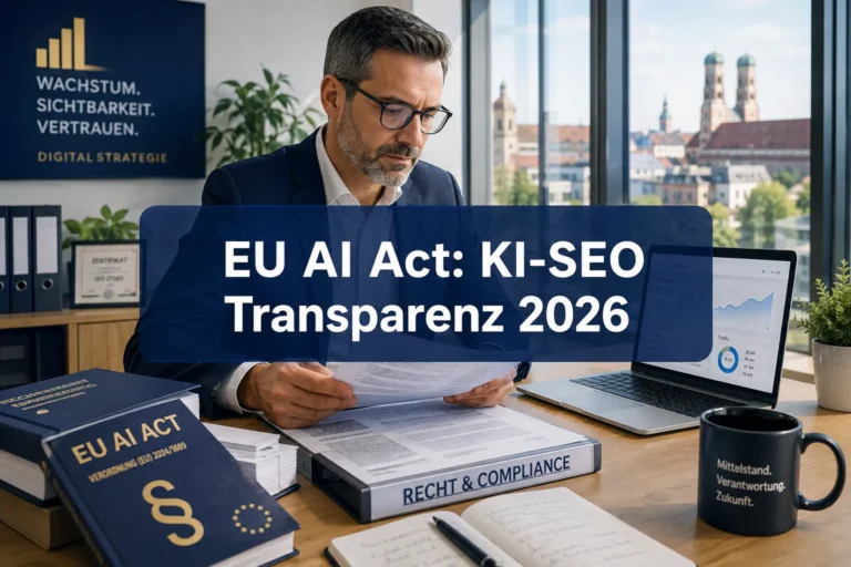 EU AI Act: Neue Transparenzpflichten für KI-SEO im Mittelstand ab August 2026