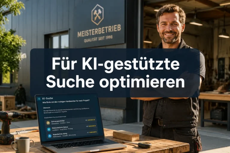 Für KI-gestützte Suche optimieren: Handwerker-Websites sichtbar in KI-Overviews machen