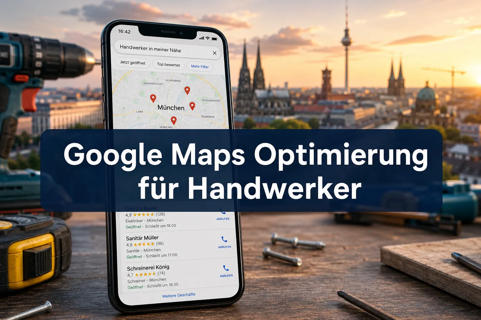 Google Maps Optimierung für Handwerker 2026: Mit Relevanz, Distanz und Bekanntheit ins 3er-Pack