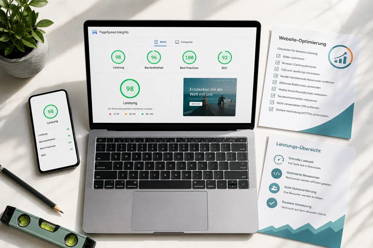 Häufige Fehler, die Handwerker bei der Website-Performance machen