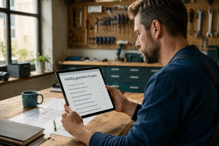 Handwerker FAQ-Seite erstellen: Welche Fragen wirklich ranken und Anfragen bringen