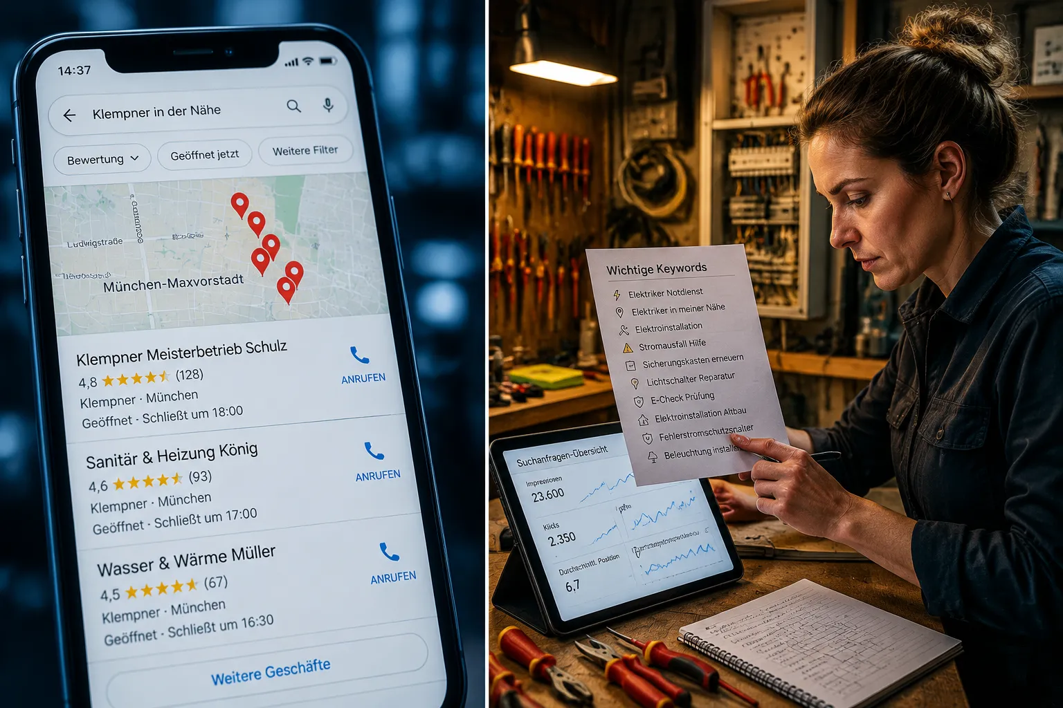 Mehr Google-Bewertungen als Handwerker bekommen