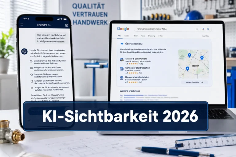 Sichtbarkeit in ChatGPT & Google AI: Was kleine Unternehmen 2026 wissen müssen