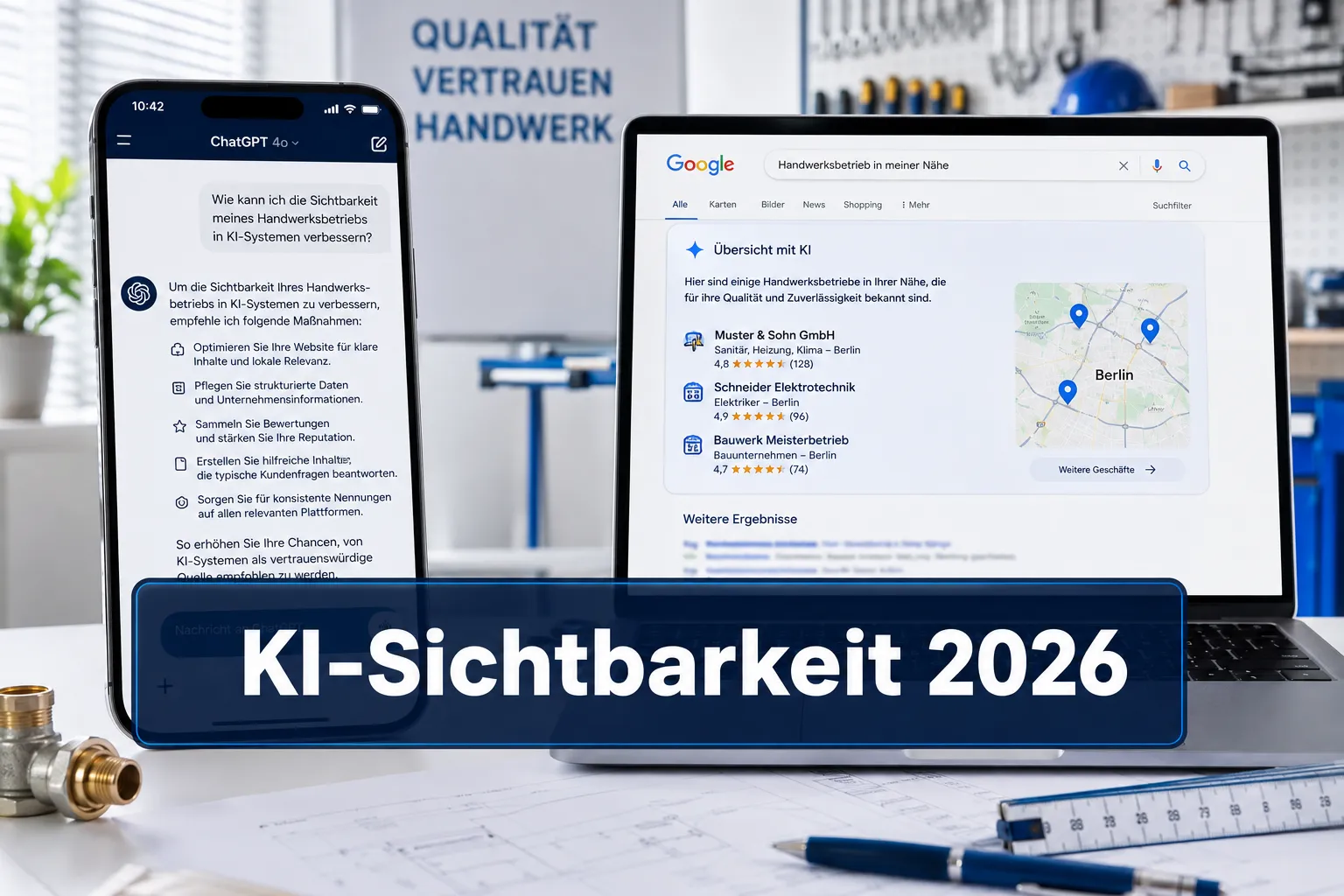 Sichtbarkeit in ChatGPT & Google AI: Was kleine Unternehmen 2026 wissen müssen
