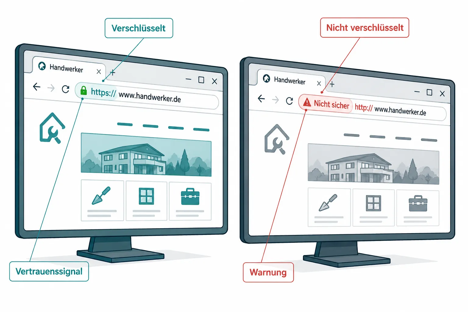 Warum braucht meine Handwerker-Website ein SSL-Zertifikat?