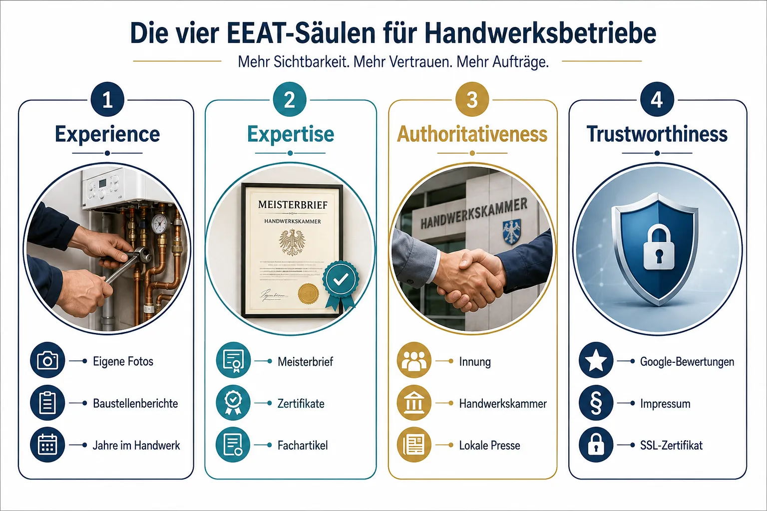 Was ist EEAT und warum ist es wichtig für Handwerker-Websites