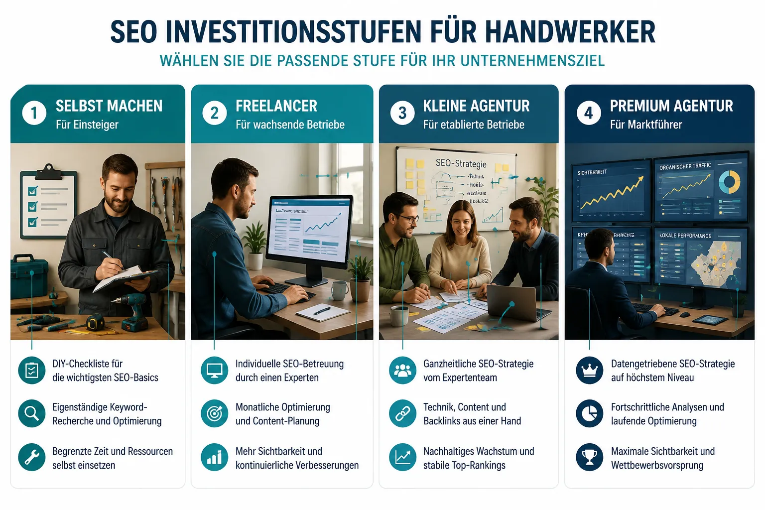 Was kostet SEO für Handwerksbetriebe durchschnittlich?