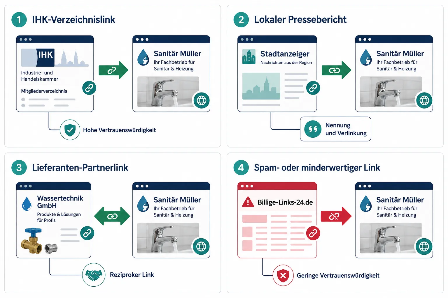 Was sind Backlinks und warum sind sie für lokale Handwerksbetriebe wichtig?