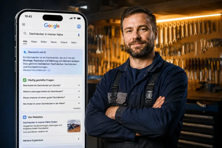 Wie Handwerker in Googles AI-Überblicken, FAQs und Featured Snippets erscheinen