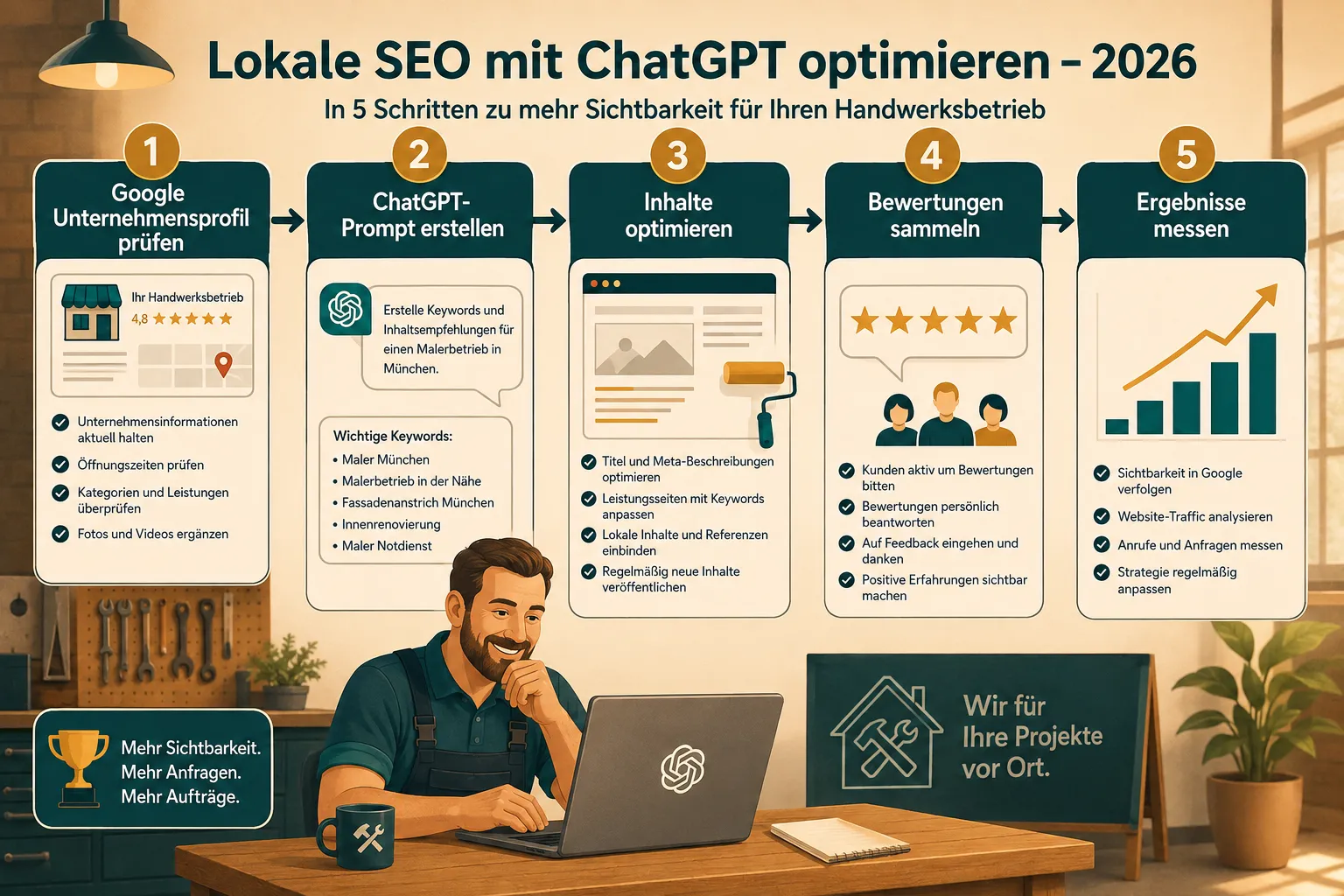 Wie nutze ich ChatGPT zur Optimierung meiner lokalen Inhalte?