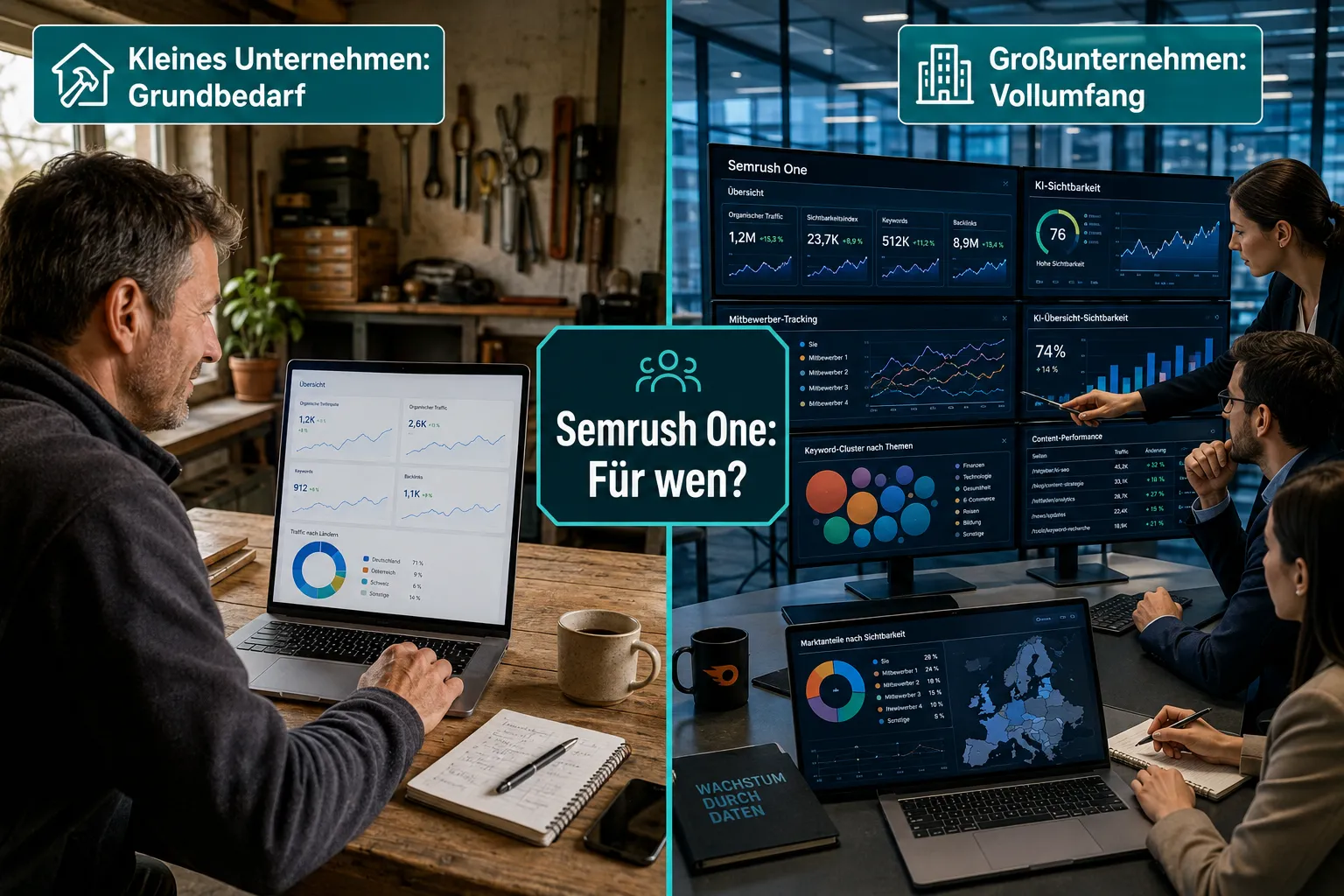 Semrush One für kleine Unternehmen oder nur für Konzerne?
