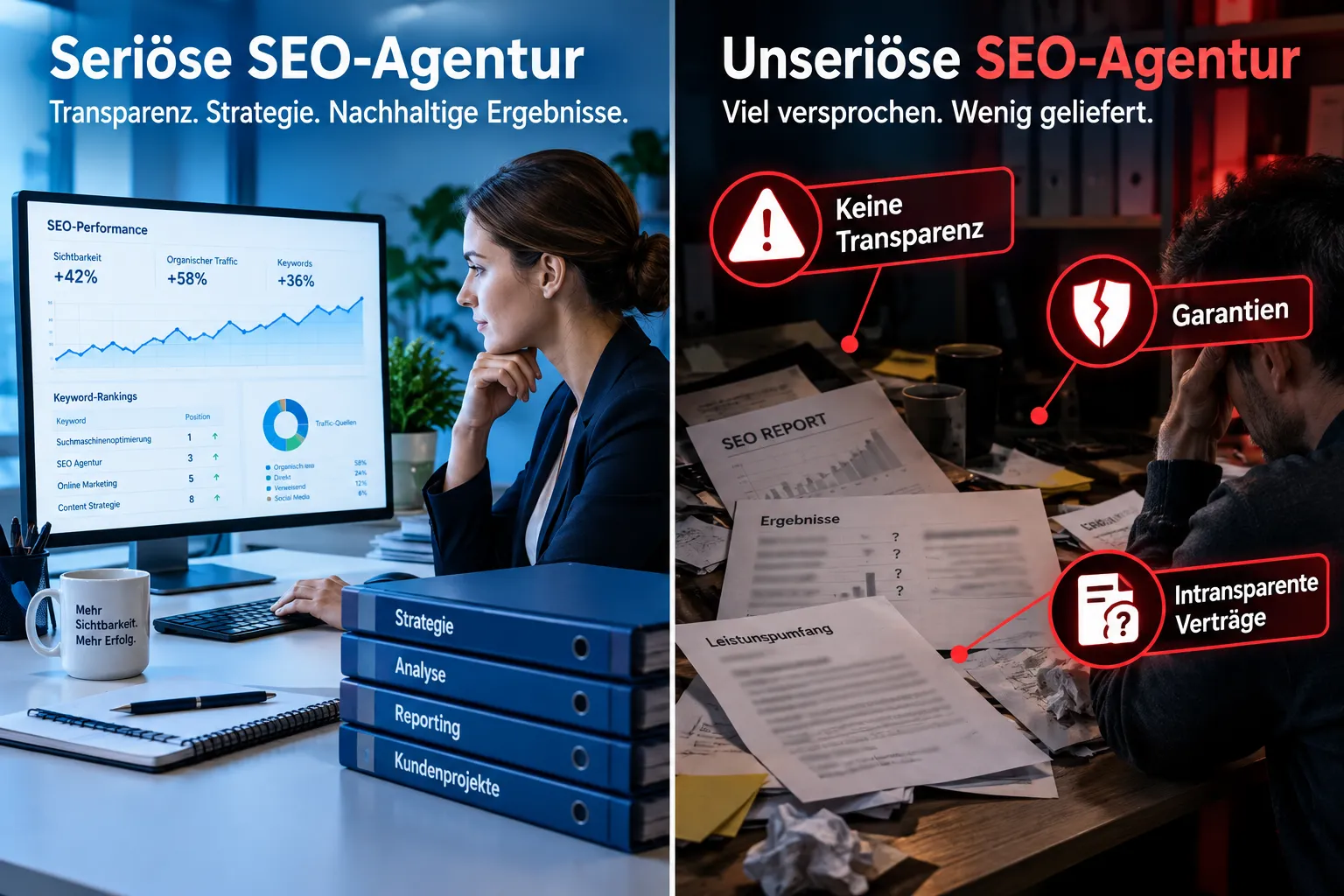 Warnsignale bei SEO-Agenturen: Worauf muss ich aufpassen?