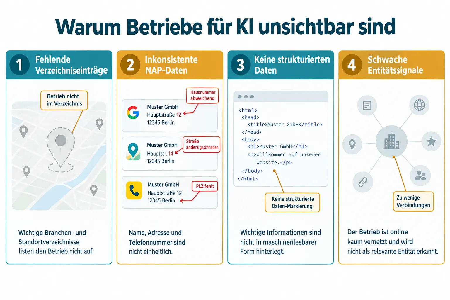 Was bedeutet es, wenn ein Betrieb für ChatGPT unsichtbar ist?