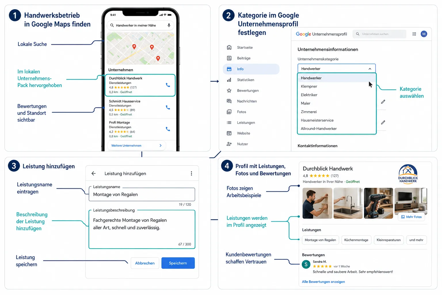 Was ist das Google Business Profile und warum brauchen Handwerker es?