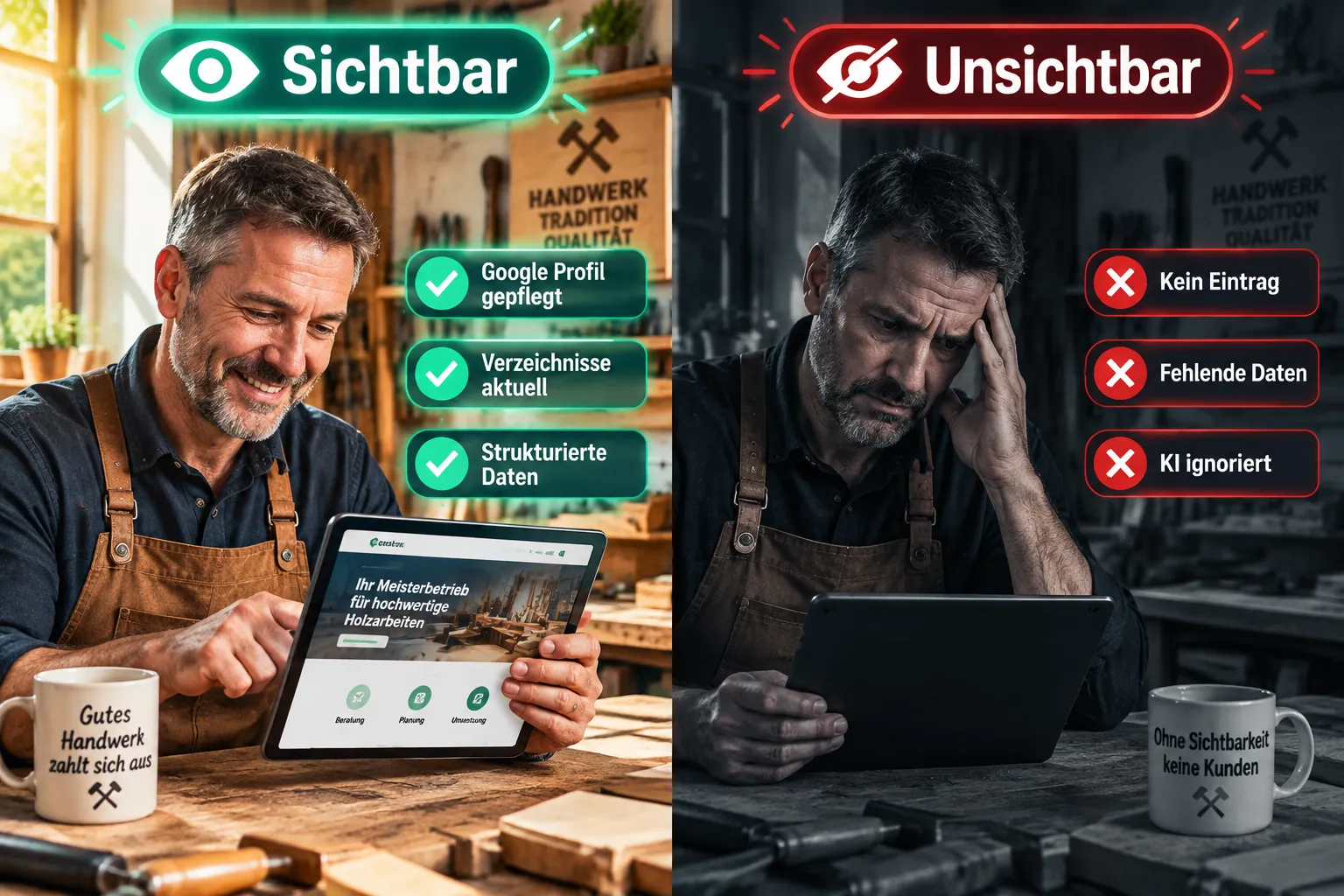 Wie macht man seinen Betrieb für KI-Suchmaschinen sichtbar?